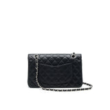 Chanel Medium Classic Double Flap Caviar Black  serial 12