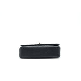 Chanel Medium Classic Double Flap Caviar Black  serial 12