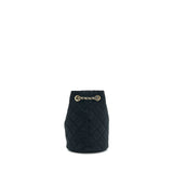Chanel Pearl Crush On Chain Mini Bucket Velvet Black L