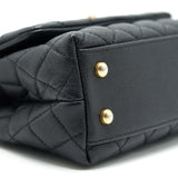 Chanel Caviar Mini Cocohandle Black  serial25