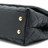 Chanel Caviar Mini Cocohandle Black  serial25