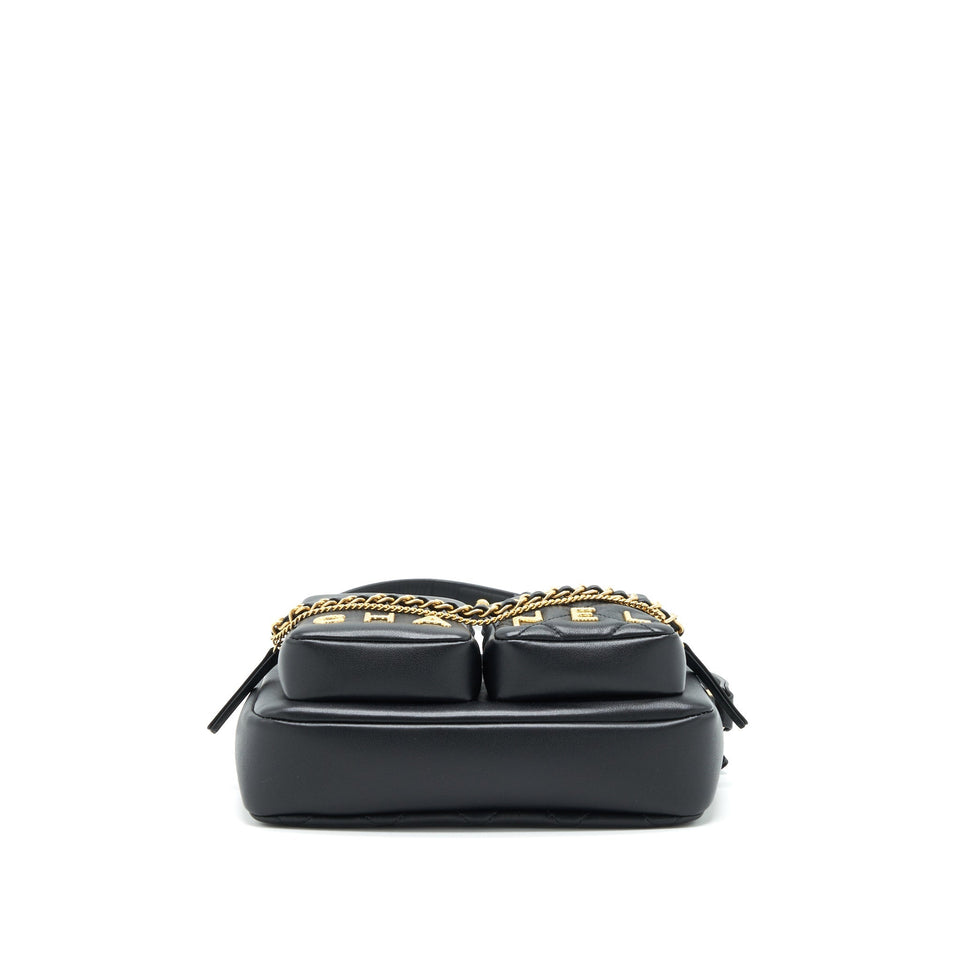 Chanel 22C Camera Bag Calfskin Black