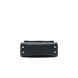Chanel Mini Coco Handle Flap Caviar in Black