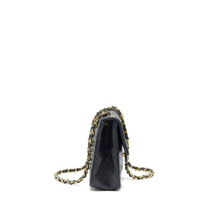 Chanel Vintage Small Flap Bag Lambskin Black