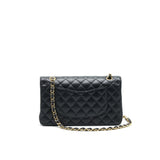 Chanel Medium Classic Double Flap Caviar in Black