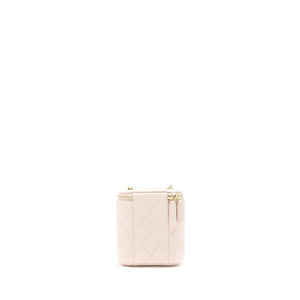 Chanel 21C Vertical Vanity On Chain Caviar Light Pink L