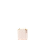 Chanel 21C Vertical Vanity On Chain Caviar Light Pink L