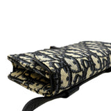 Christian Dior Saddle Oblique Canvas Belt Bag Navy Blue