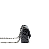 Chanel Mini Rectangular Flap Bag Patent Leather Black