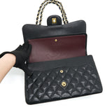 Chanel JUMBO CLASSIC DOUBLE FLAP IN CAVIAR BLACK