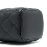 Chanel small Vanity Clutch with Chain with CC Pearl Caviar Black L