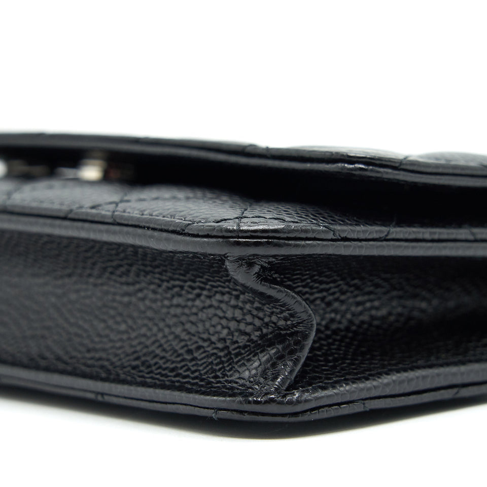 Chanel Wallet on Chain WOC in Caviar