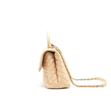 Chanel CAVIER LARGE COCO HANDLE FLAP BAG BEIGE