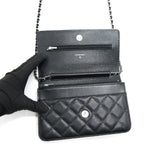 Chanel Wallet on Chain WOC in Caviar