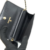 Chanel 21A Flap  Holder With Chain Black