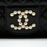 Chanel Westminster Shoulder Bag Lambskin Black L