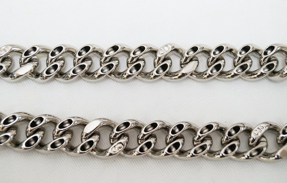 Christian Dior Handbags - Diorama Silver Perforated Leather Bag