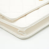 Chanel Pearl Crush Wallet on Chain White