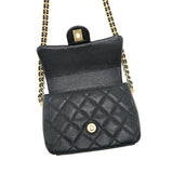 Chanel 21A Mini Square Flap Bag Caviar Black