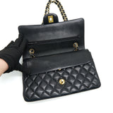 Chanel Classic Double Flap Bag Lambskin Medium Black  serial 19