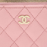 Chanel 22C Vertical Vanity On Chain Caviar Sakura Pink L