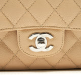 Chanel Medium Classic Double Flap Bag Caviar Beige