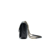 Chanel Square Flap Bag Lambskin In Black