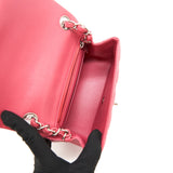 Chanel Mini Square Flap Bag Lambskin Pink