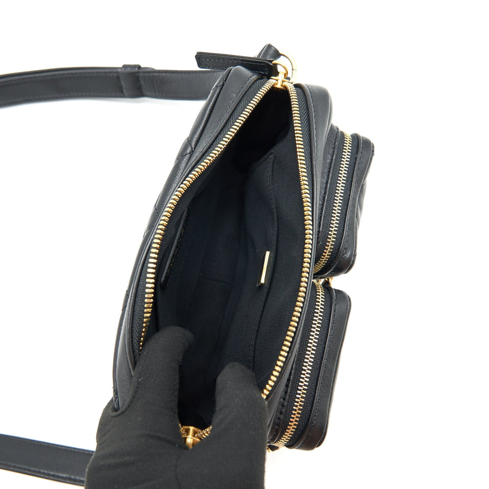 Chanel 22C Camera Bag Calfskin Black