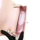 Chanel 21k Iridescent Mini Rectangular Calfskin Pink