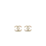 Chanel CC Pearl Earrings With Multicoloured Pearls L