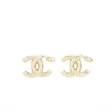 Chanel 22P Giant CC Logo Earrings L