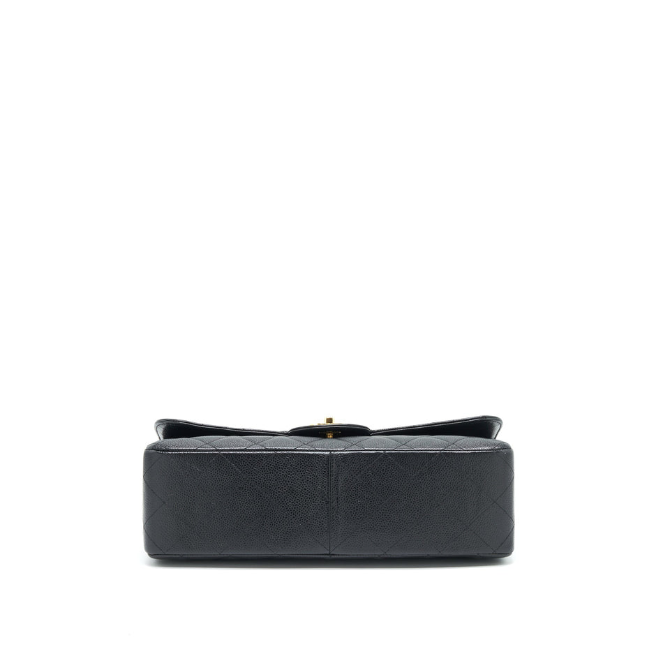 Chanel Vintage Jumbo Single Flap Caviar Black