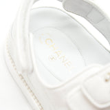 Chanel DAD SANDALS SIZE36 LEATHER SANDAL WHITE