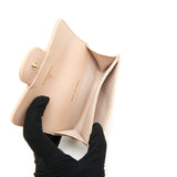 Chanel 22C Flap holder Caviar Light Beige L