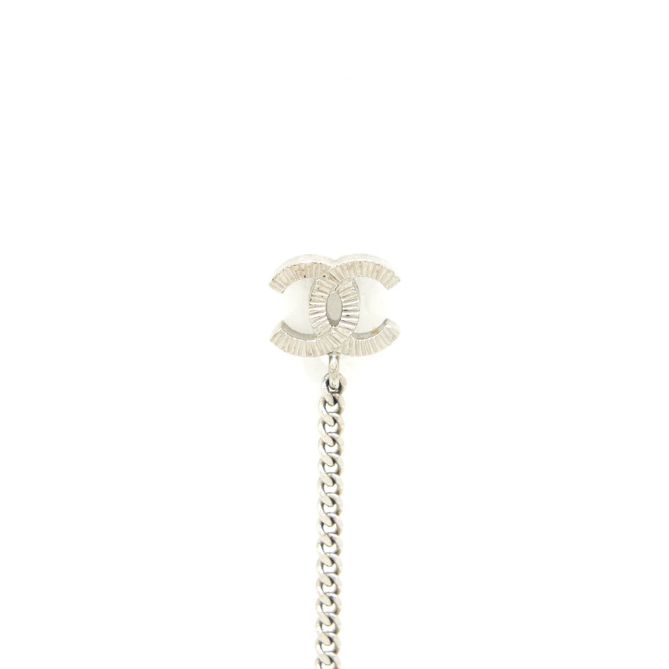 Chanel Drop Ball Crystal Earrings