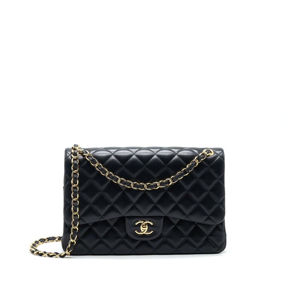 Chanel Jumbo Classic Double Flap Bag Lambskin Black