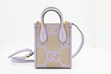 Gucci Mini Jumbo GG Tote in Lavender Leather
