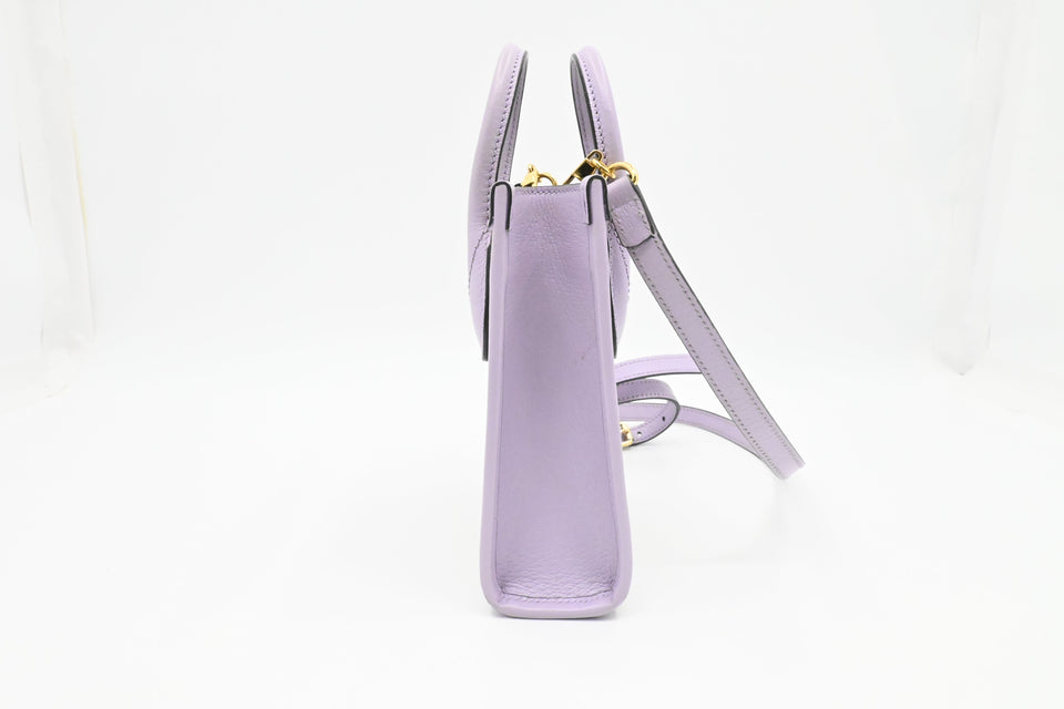 Gucci Mini Jumbo GG Tote in Lavender Leather