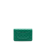 Chanel Classic Wallet On Chain Caviar Green