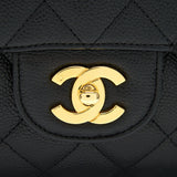 Chanel Vintage Jumbo Single Flap Caviar Black