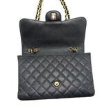 Chanel Vintage Jumbo Single Flap Caviar Black