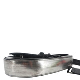 Christian Dior Saddle Leather Crossbody Bag Silver