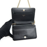 Chanel Leboy Wallet On Chain WOC Caviar Black