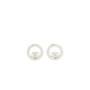 Chanel Round Earrings With Crystal