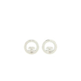 Chanel Round Earrings With Crystal