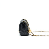 Chanel Pearl Crush Crush Mini Square Flap Bag Black