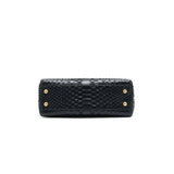 Chanel Coco Handle Mini Python Leather Black