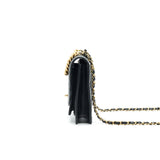 Chanel Quilted Calfskin and Caviar Flap Bag Black
