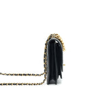 Chanel Quilted Calfskin and Caviar Flap Bag Black